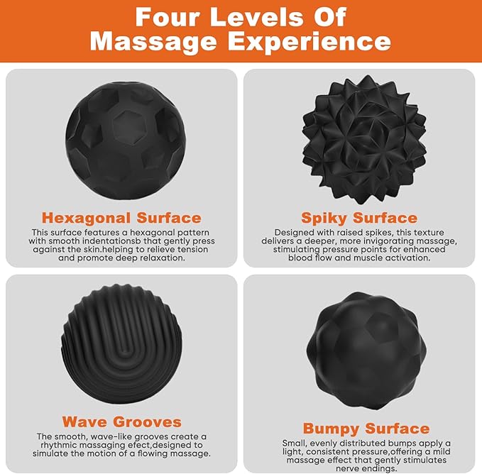 4 Pieces Fidget Toys Adults Magnetic Fidget Balls Silicone Magnetic Fidgets Anxiety Relief Items for Anxiety ADHD Portable Desk Toys for Office Travel Home Party Gift Class Prizes(Black, 4)