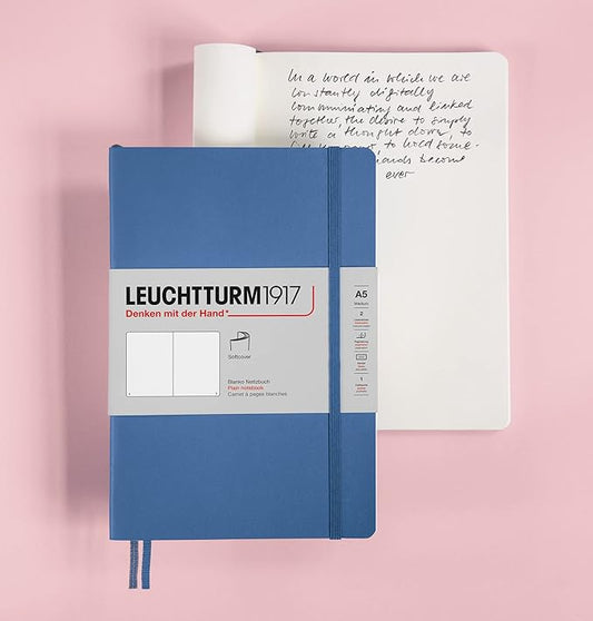 LEUCHTTURM1917 - Notebook Softcover Medium A5-123 Numbered Pages for Writing and Journaling (Dotted, Sage)