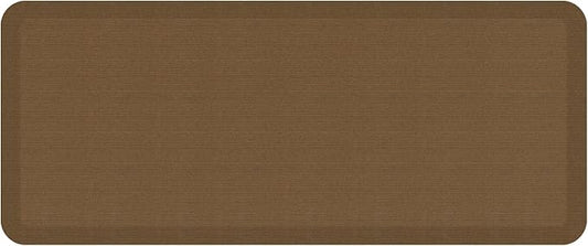 NewLife by GelPro Anti-Fatigue Designer Comfort Kitchen Floor Mat, 20" x48”, Grasscloth Khaki Stain Resistant Surface with 3/4” Thick Ergo-Foam Core for Health and Wellness