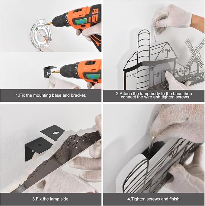 Qcyuui Dimmable LED Wall Lights Wall Sconce with Remote Control 47.2inch Wall Lamp Black Led Wall Sconce Indoor Creative Wall Lighting for Bedroom Living Room Hallway Staircase, 32W