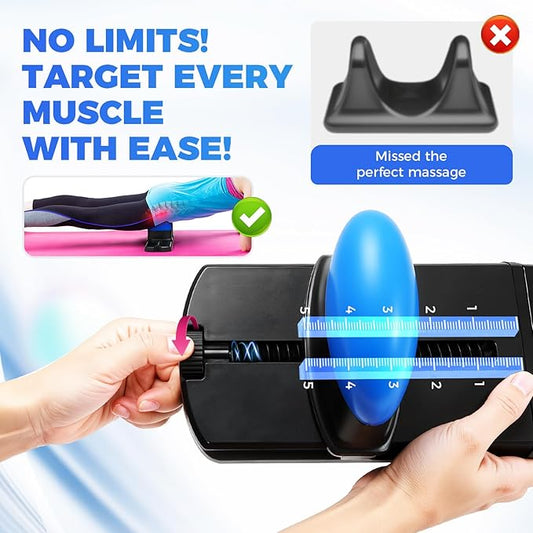 Hip Hook Release Tool Iliacus & Psoas Muscle Release Tool - No Limits Adjustable - Trigger Point Deep Tissue Massager Pro for QL, Lower Back, Hamstring, Glute