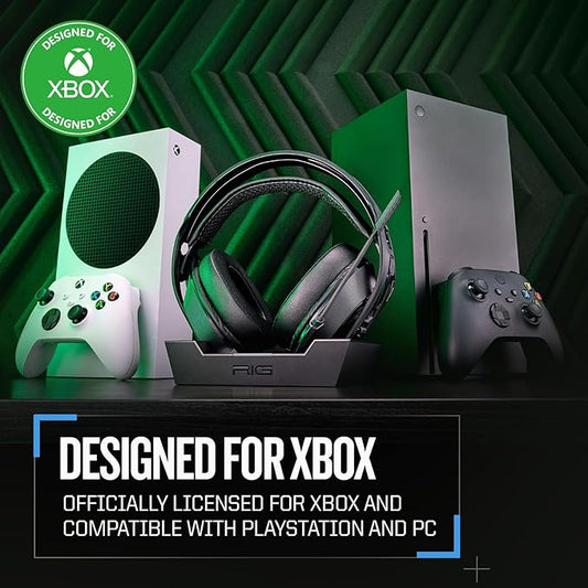 RIG 800 PRO HX Wireless Gaming Headset & Multi-Function Base Station Officially Licensed for Xbox Series X|S, Xbox One, Windows 10/11 PCs - Dolby Atmos 3D Audio - Up to 60 Hour Battery