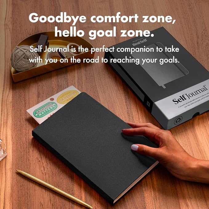 BestSelf 13-Week Self Journal & Goal Planner β Undated Daily ADHD-Friendly Journal for Men & Women | Productivity, Gratitude, Reflection & Habit Tracker | 2025 Life Organizer with Prompts, Black