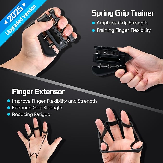 Grip Strength Tester Hand Dynamometer - Grip Strength Trainer Electronic Hand Gripper Strengthener Wrist Exerciser Meter Digital Training Gauge 265 Lbs / 120 Kgs for Sport School Home Use