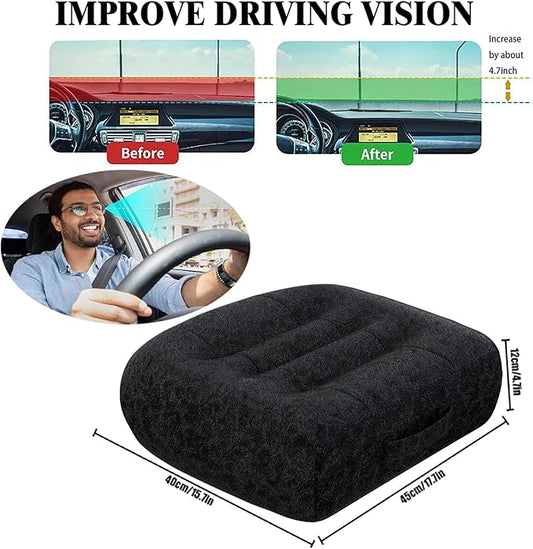 Super Thicken Car Seat Cushion for Adults/Office Chair Cushions/Butt Pillow for Car Long Sitting,Portable Car Seat Pad Fatigue Relief Suitable for Trucks,Cars,Office Chairs,Wheelchairs(Black)