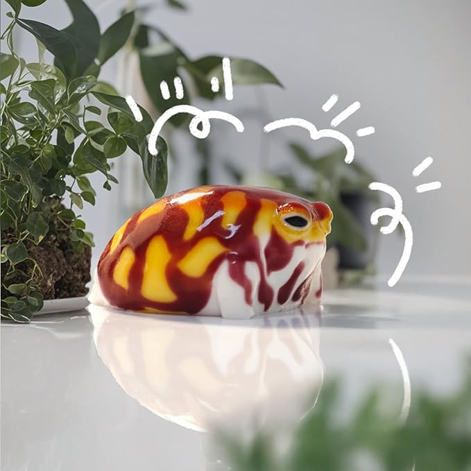 Taba Squishy Desert Rain Frog, Cute Animals Toys for Kids & Adults, Kawaii Stress Relief Fidget Sensory Toys, Soft Silicone Squeeze Gifts for Children, Teens, and Adults