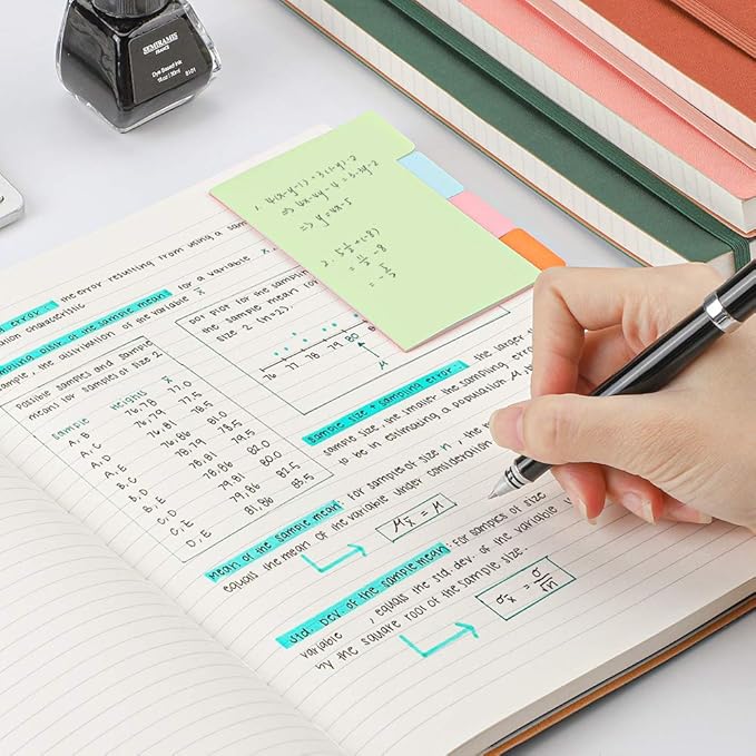 B5 College Ruled Notebook Softcover Journals (2-Pack)- AHGXG Large Composition Notebook 7.6 x 10 inch with Thick 100gsm Lined Paper, Total 408 Numbered Pages, Black Green