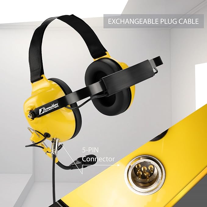 Arrowmax AHDH0032-YW-M9 Noise Cancelling Headset Compatible with Motorola APX6000 APX7000 APX8000 XPR6350 XPR6550 XPR7550 XPR7350e XPR7550e XPR7580e APX 6000 7000 8000 XPR 6550 7550 7550e Radio