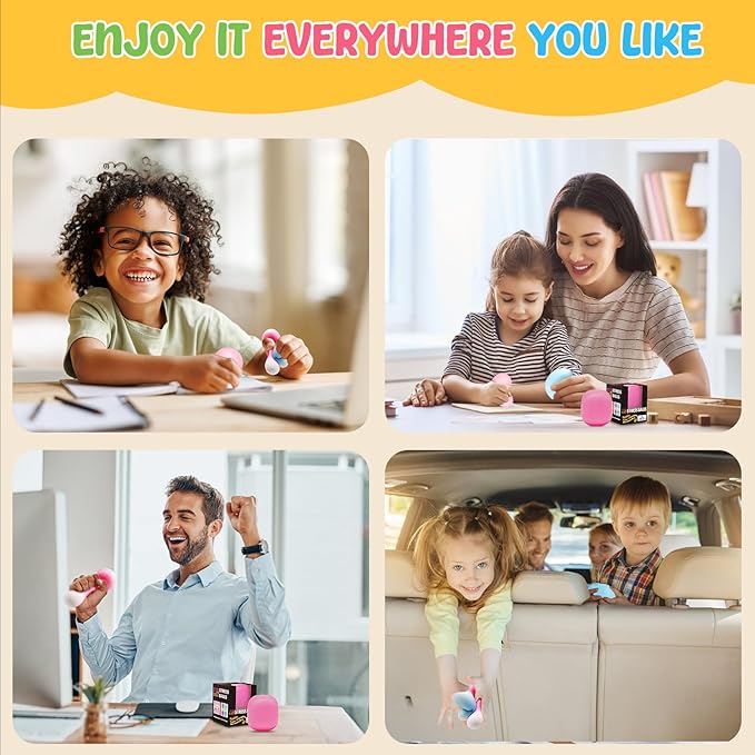 Fidget Toys Stress Balls for Kids & Adults - Changes Color in The Sun -Slow Rise Dough Ball - Fidgets for Classroom - Squishy Fidget Toys Stretchy Squeeze Stress Relief Balls for Anxiety (Dough Blue)