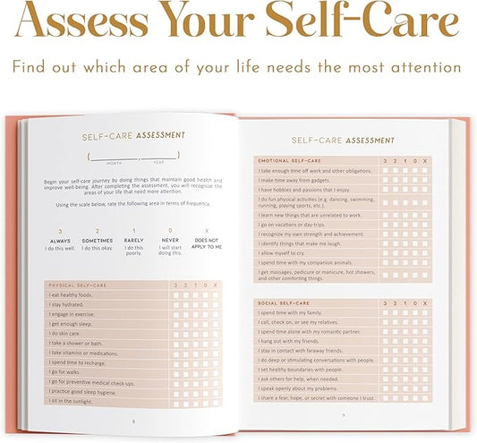 Self Care Planner by epic self - Undated Wellness Planner, 48 Weeks - Self-Love, and Habit Tracker for Women - Prioritize Your Well-being in 2024 - Daily & Weekly Reflection Pages