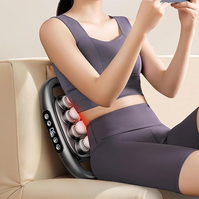 Morglaes Deep Tissue Massager - 2025 New Morglaes Massager, 16 Head Massage Deep Tissue with 3 Modes & 30 Intensities - Fascia Blaster for Back, Shoulders, Legs, Foot (White*2)