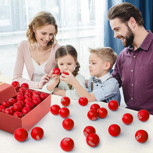 54PCS Motivational Stress Balls for Adults and Kids - Stress Balls Bulk Soft Sponge Squeeze Toys with Inspirational Quotes | Office Classroom Stress Relief Gifts | Anxiety Relief Fidget Toys