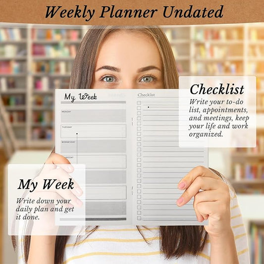 Qilery 30 Pcs Open House Gifts Bulk Habit Tracker Planner Bulk 2025 Pocket Calendars to Do List Weekly Goals Notepads for Employee Appreciation Housekeeping Teacher Welcome Gifts(Appreciation)