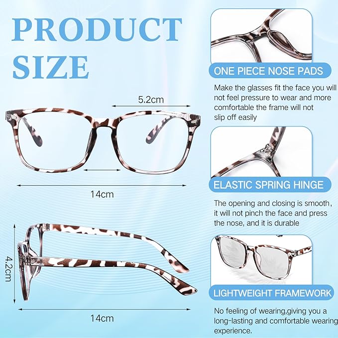 Jerify 18 Pack Blue Light Glasses for Women Men, Bluelight Blocking Glasses for Computer Reading Phone Screen Gaming TV