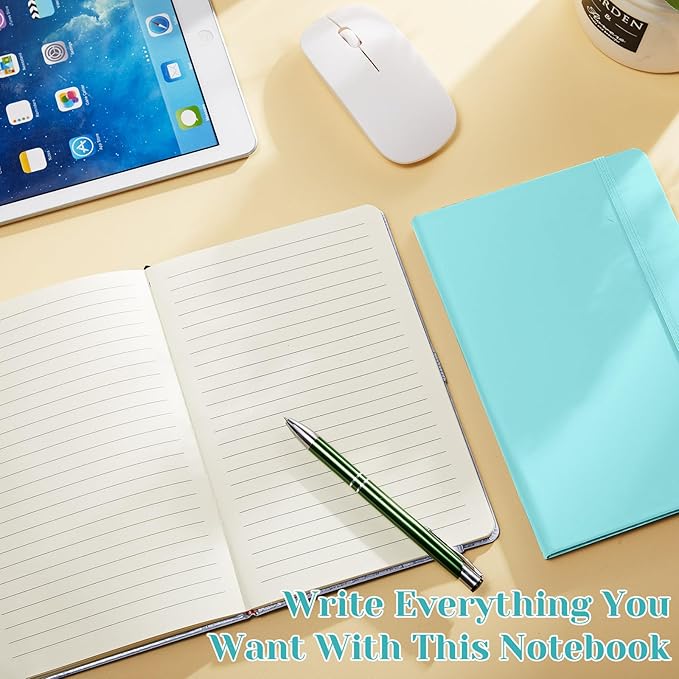 Laumoi 14 Pack Lined Journal Notebooks 5.5 x 8.2 Inch A5 Hardcover Notebook College Ruled Notepad with Pen Holder PU Leather Ruled Lined Journals for School Business Work Writing (Candy Color)