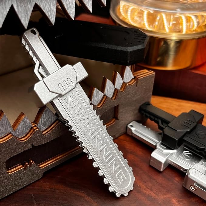 Sky-Breaker Sword Fidget Slider, Metal Fidget Sword EDC Fidget Toys for Adults, Portable Stress Relief Toy for Keep Focus & Anxiety Relief, ADHD Tools Gadgets for Men (Frosted Silver)