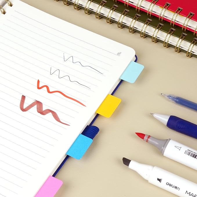 POPRUN Lined Spiral Journal Notebook for Women & Men, 7-1/4" x 9-1/2", 220 Numbered Pages, College Ruled Hardcover Notebook for Work, Journals for Writing, 120 GSM Thick Paper - Dark Green