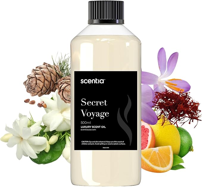 Hotel Diffuser Oil Inspired by The Baccarat Hotel Scent - 500 mL 16.9 fl oz - Fragrance Oil Blend for HVAC,Ultrasonic & Cold Diffusers-Secret Voyage