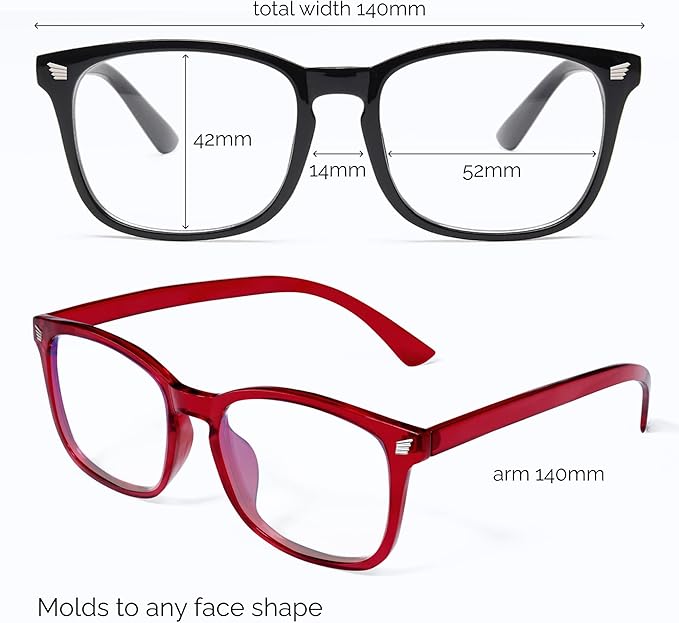 livho High Tech Blue Light Glasses - Advanced up to 99% Blue Light Blocking Computer Glasses - Screen Fatigue & UV Protection