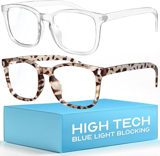 livho High Tech Blue Light Glasses - Advanced up to 99% Blue Light Blocking Computer Glasses - Screen Fatigue & UV Protection