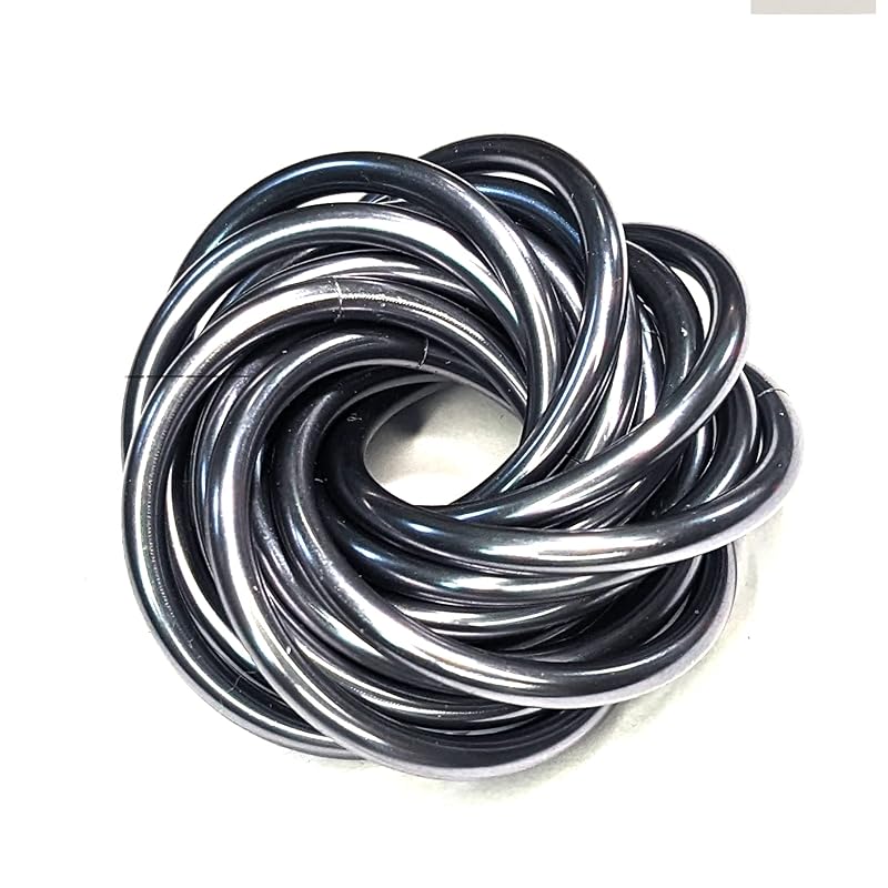 Möbii Fidget Ball (Solid Color): Quiet Mobius ADHD Anxiety Stim Stress Relief Toy Tool for Home Travel Office or Desk (XL(Daydream), Half, Mercury Silver)