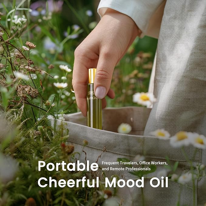 MATRUM Stress Relief and Flow Essential Oil Blend Roller | Wood Element | Geranium, Pinus Sylvestris Leaf, Bulgaria Lavender, Santalum Album Oil, Polianthes Tuberosa Extract, Ylang-ylang Oil