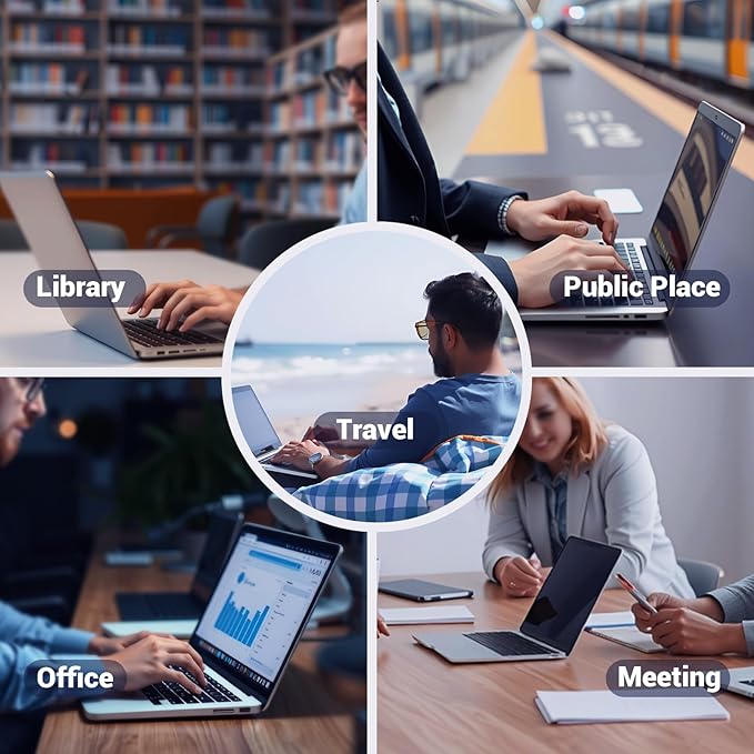 Strong Magnetic Privacy Screen Compatible with MacBook Pro 13 inch 2016-2022 M1,M2 Macbook Air 13 inch 2018-2021 M1 A1706 A1708 Upgraded Removable Screen Protector for Mac 13 Privacy Filter Anti Glare