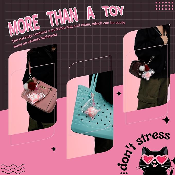 Taba Squishy Cat Paw Toy Handmade, Cute Kawaii FuFu Squishies, Sticky Squishy Pinch Fmily, Jelly Kitty Paw Squeeze Toys, YoYo Funny Fidget Toys Novelty Things for Anxiety, Adults Kids - Purple