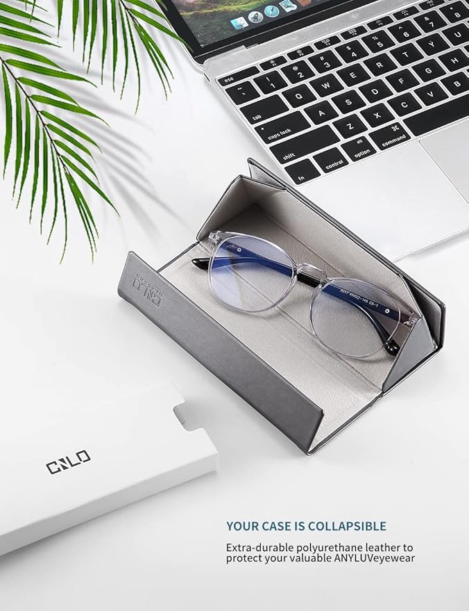 CNLO Blue Light Blocking Glasses,Computer Glasses,Anti Eyestrain, Lightweight Frame Eyeglasses Men/Women
