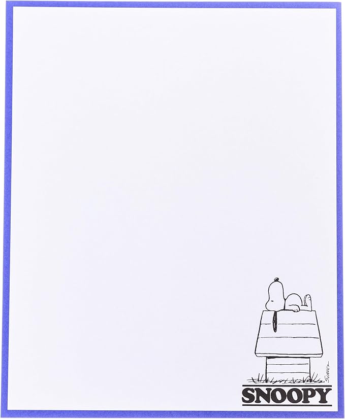 Graphique Peanuts Assorted Notepads, Set of 3 Memo Pads, 60 Sheets/Pad