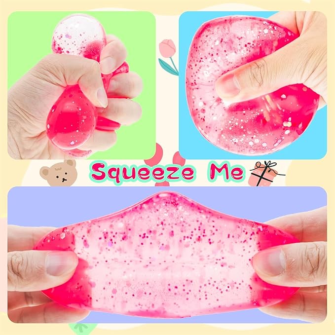 Dream Squishy Drop Stress Balls for Adults Fidget Toys Adults, Gel Filled Squishy Toys for Kids Stress Relief, Super Soft Toys to Ease Stress, Birthday, Christmas, Office, Stocking Stuffer Gift
