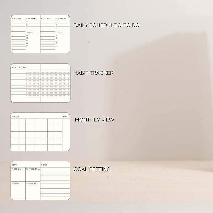 Undated Daily Planner for Productivity & Work – Hardcover, 120 Days, with Habit Tracker & Goal Setting. Monthly, weekly & daily work planner. Start Anytime (Lavender)