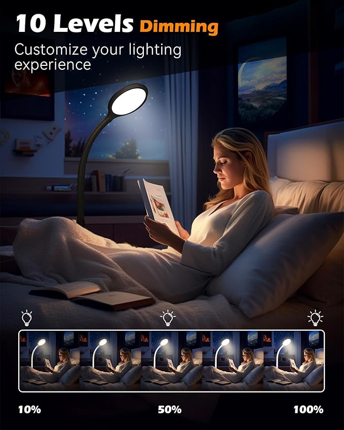 Aoife Light Therapy Floor Lamp, 11000 Lux Full Spectrum Sun Light Therapy Lamp, No UV Sunlight Lamp with 10 Color Temperatures and 10 Brightness Levels (Black)