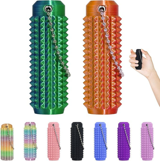 Little Ouchies Fidget Toys,Pain Stim Fidget Toy Reduce Stress for Adults,Anxiety Relief Pain Stim,Spiky Fidget Keychain for Anxiety and Stress Reduction,Novelty Gifts for Friends 2PCS