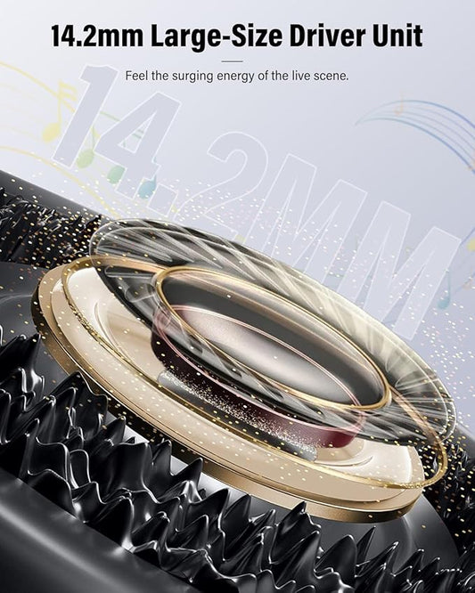 Wireless Earbuds, Bluetooth 5.4 Headphones Bass Stereo, Ear Buds with Noise Cancelling Mic, IP7 Waterproof in Ear Earphones, 36H LED Display Bluetooth Earbuds for Laptop Pad Phones Sports, Grey