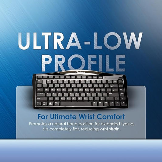 Evoluent Wired Compact Keyboard – Compact Keyboard, Portable Wired Keyboard – No Numeric Pad for Ergonomic Comfort, Keeps Mouse Closer to Reduce Arm Strain, Low Profile Scissor Keys