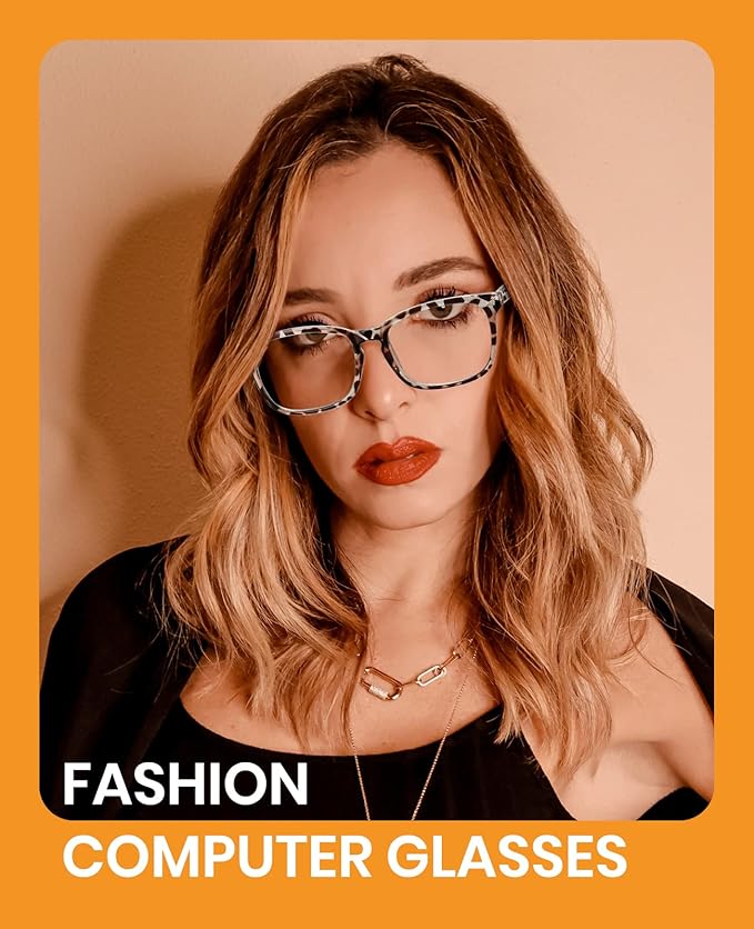 Cyxus Blue Light Glasses for Men Women Reduce Eye Strain UV Blocking for Computer Screen 8082