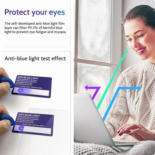 3-Pack Anti Blue Light Screen Protector for MacBook Air 13.6/13 Inch (2022-2025, M2 M3 M4 Chip), 13.6inch Mac Laptop Glare Filter Uv Blocker Shield Cover Eye Protection Film
