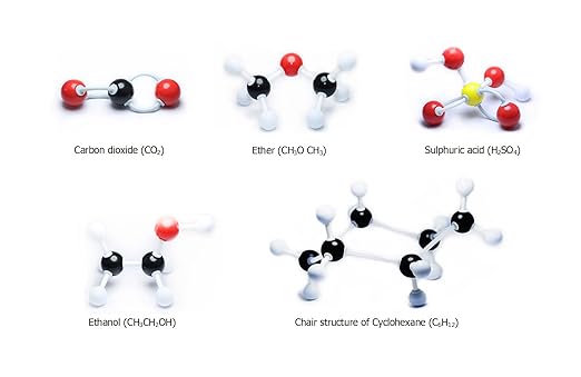 LINKTOR Chemistry Molecular Model Kit, Student or Teacher Set for Organic and Inorganic Chemistry Learning, Motivate Enthusiasm for Learning and Raising Space Imagination (190 Pack)