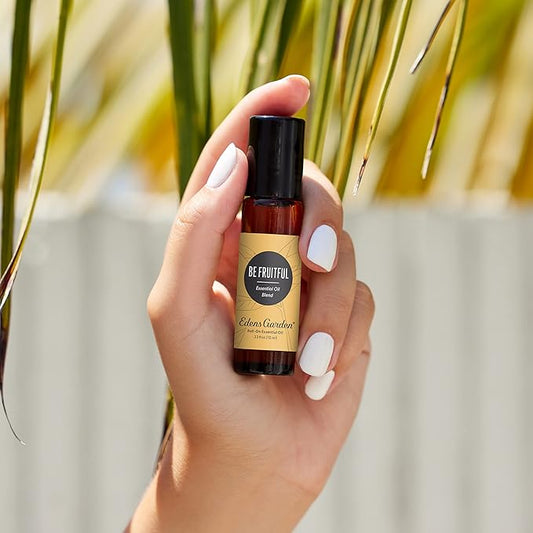 Edens Garden Be Fruitful Essential Oil Roll-On Blend- 100% Pure Premium Grade, Natural, Therapeutic, Aromatherapy, Kid & Skin Safe, The Best for Wellness, Relaxation Pre-Diluted 10 ml (.33 fl oz)