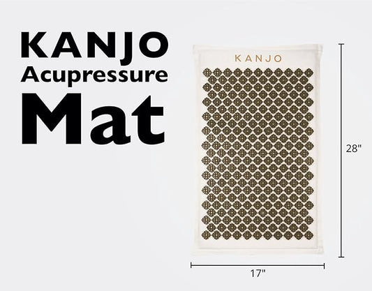 Kanjo Coconut Acupressure Mat with Carry Bag | Eco Friendly Coconut Fiber Core | Neck, Back & Shoulder Pain Relief | Promotes Stress Relief, Relaxation and Headache Relief