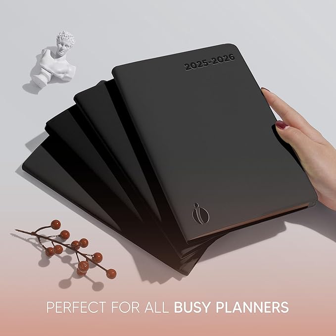 Academic Planner 2025-2026 - Rose Gold Edition, Weekly Planner and Monthly Planner – Hourly Appointment Book – Softcover Calendar, Simple Design for Productivity, June 2025 - July 2026 – 8.5 x 11