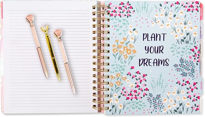 2025-2026 Monthly Large Planner- Daily, Weekly & Monthly Organizer with 3 Pens & Stickers - Organized Chaos Pink, January 2025 to June 2026, Stylish & Durable