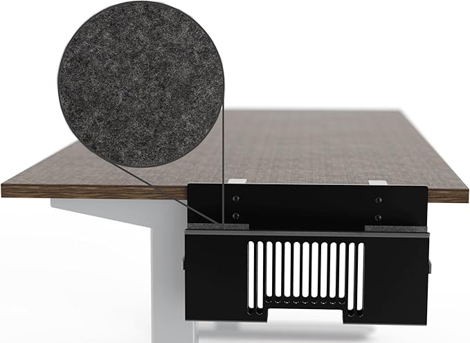 Verticle Side-Mount Laptop Desk Stand fits: Dell/Acer/ASUS/XPS/MacBook/Surface/Lenovo/HP/Gaming Laptops (up to 16 inches) (Perforated Steel, Alloy Steel)