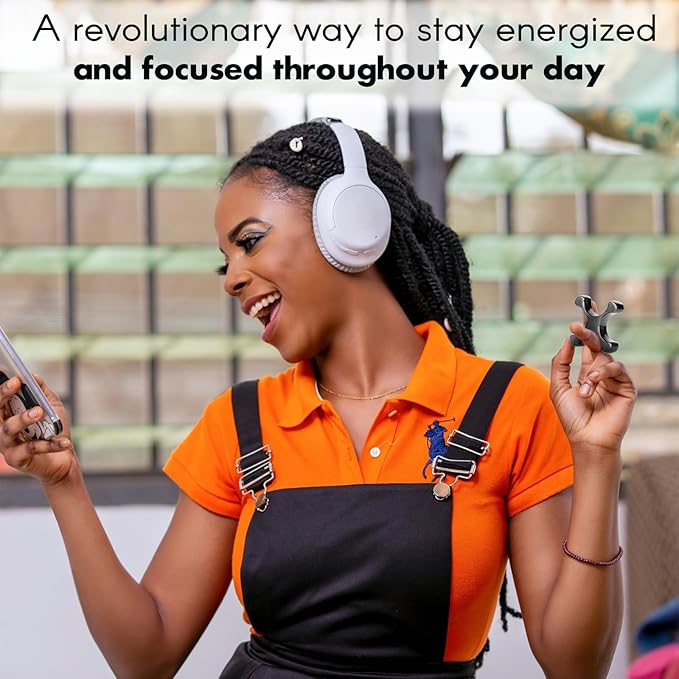 Metal Finger Fidget Flipper 2Pack - Quiet Fidget Toys Adults - Premium Fidget Roller Stim Toys for Adults - Stocking Stuffer & Top Gadget Gift Idea (Black Nickle)