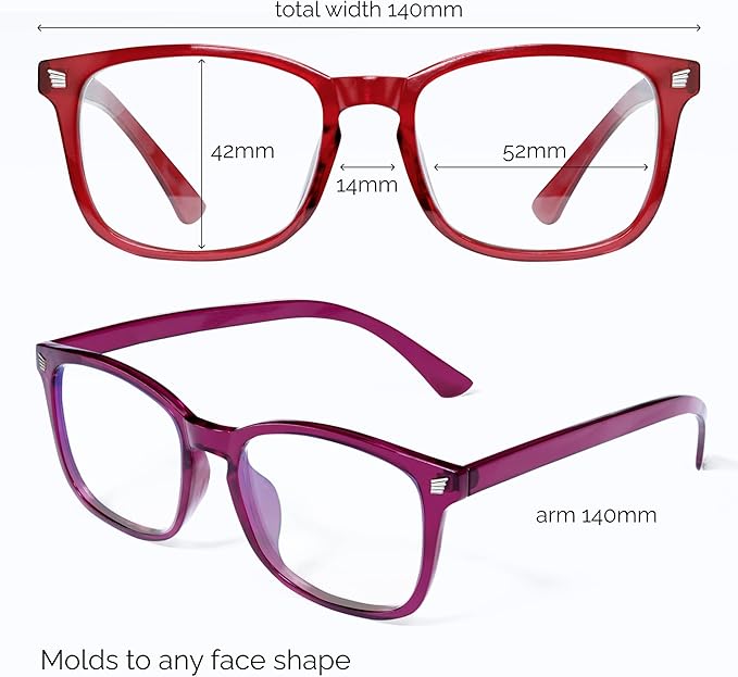 livho High Tech Blue Light Glasses - Advanced up to 99% Blue Light Blocking Computer Glasses - Screen Fatigue & UV Protection