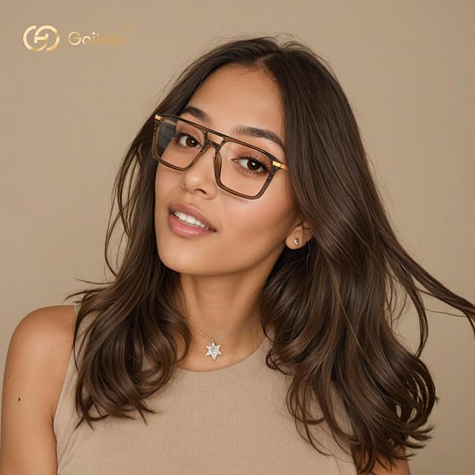 Goiteia Blue Light Glasses Men Women β Retro 70s Gaming Glasses for Anti Eyestrain, Comfortable for All-Day Wear