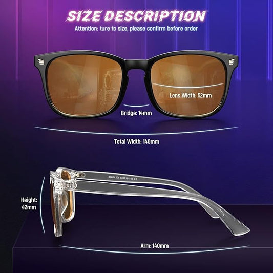 livho High Tech Blue Light Glasses - Advanced up to 99% Blue Light Blocking Computer Glasses - Screen Fatigue & UV Protection