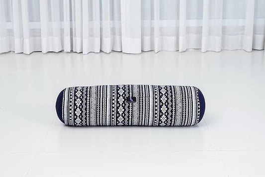 Leewadee Small Yoga Bolster – Shape-Retaining Cervical Neck Roll, Tube Pillow for Comfortable Reading, Kapok Filling, 22 x 6 x 6 inches
