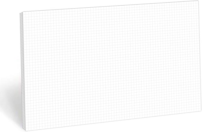 321Done Graph Paper Notepad - Ledger Size (11" x 17") 50 Sheets - 0.25" Grid Planning Note Pad - Tear-Off Edge Glued Luxury Smooth Thick Premium Paper - Made in USA - Plain White
